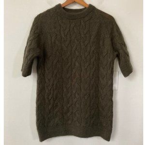 COS Mohair Wool Blend Cable Knit Sweater